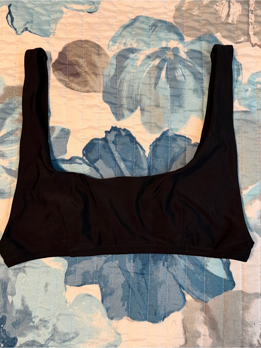 Aerie Black Scoop Neck Bikini Top